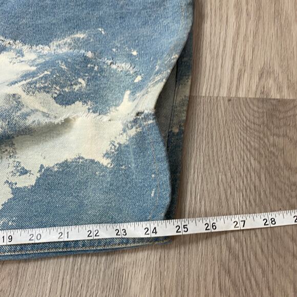 Rare Mikio Sakabe Jenny Fax Wide Leg Pleat Distressed Acid Wash Jeans Medium - Picture 7 of 11